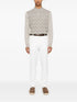 patterned-jacquard polo shirt